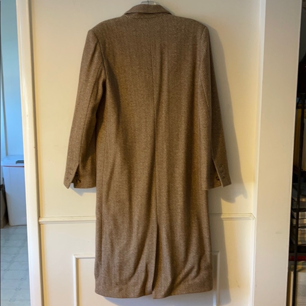 Jenni Kayne Tan Herringbone Pea Coat - Picture 6 of 6